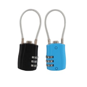 Steel Wire Combination <b>Padlock</b> H10 Rectangular Zinc Body Waterproof IP65 Password Unlock Display Cases Outdoor Use - Product Image 2
