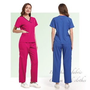 Women's Surgical Scrub Set Moisture Wicking Split Uniform Hospital Workwear - Product Image 4