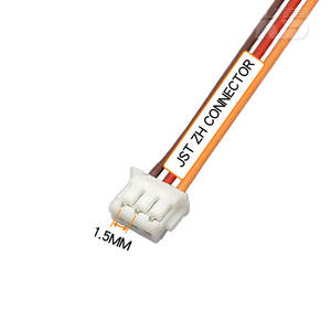 Conector Electrónico JST de <span class=keywords><strong>2</strong></span> y <span class=keywords><strong>3</strong></span> Pines, Cable de Extensión con Conector JST ZHR de 1.5mm, Cableado Negro con Conector de 5 Pines - Product Image 1