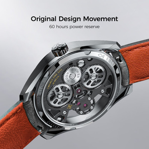Reloj AGELOCER Free-sprung Balance Manta Tourbillon para Hombre, Reloj Mecánico Manual de Lujo con Esqueleto - Product Image 3