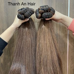 ผมต่อแบบชาวเวียดนามตรงจากธรรมชาติเป็น100% มัดสองชั้นสีน้ำตาลไม่เกิน85กรัม - Product Image 4