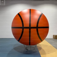 Ballon de basket gonflable géant personnalisé avec logo, ballon de basket gonflable en PVC imperméable pour la publicité sportive