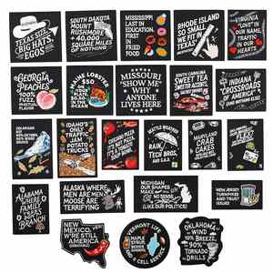 Patch brodé thermocollant en sergé style punk, motif groupe de rock noir, pour la décoration de vêtements, sacs et jeans - Product Image 1