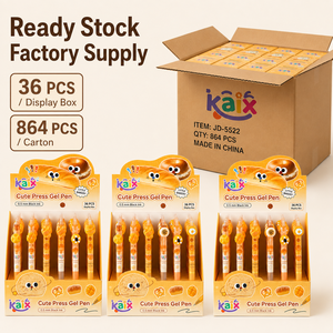 Bolígrafo de Gel Retráctil KAIX con Diseño Personalizado de Snacks, Punta de 0.5mm, Tinta Negra, para Regalos Navideños - Product Image 6