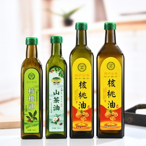<span class=keywords><strong>Botella</strong></span> de aceite de cocina de 100ml-1000ml, ecológica, de vidrio, con tapa de rosca, <span class=keywords><strong>verde</strong></span> ámbar, serigrafiada, para aceite de oliva y aceite de nuez. - Product Image 4