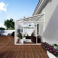 Véranda Moderne de Luxe OEM en Verre Double Trempé Low-E, Écologique et Alimentée par Énergie Solaire pour Hôtels, Jardins Extérieurs et Patios