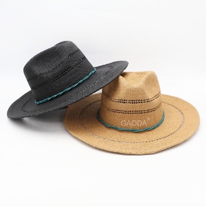 K Mùa xuân mùa hè phong cách mới đơn giản rỗng Máy dệt Vành Lớn Giấy rơm mũ cao bồi - Product Image 4