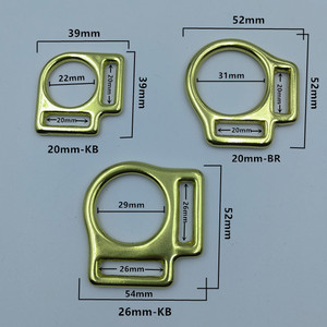 ソリッドブラス2ウェイスクエア<span class=keywords><strong>3</strong></span>ウェイスクエアホルターバックル15mm 20mm 25mm - Product Image 4