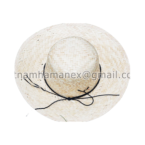 Sombreros de paja naturales elegantes de la hoja de palma Sombreros para el sol al por mayor - Product Image 1