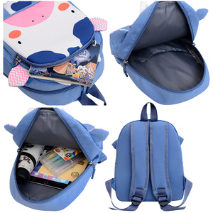 Nuevo diseño de animales de dibujos animados ligeros, <span class=keywords><strong>mochilas</strong></span> escolares de gran capacidad para jardín de infantes, elefante, Tigre, mochila de nailon para bebé - Product Image 3