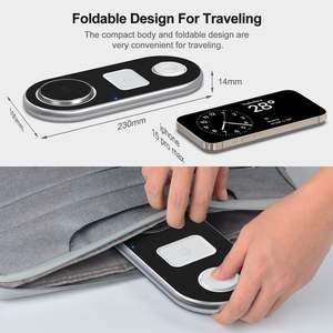 Nuevo Cargador Inalámbrico Magnético 3 en 1 Plegable, Base de Carga Rápida de Aleación de Aluminio para iPhone 17 Pro Max, iWatch y AirPods - Product Image 6