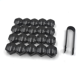 Nouvelles coques de roue en plastique <span class=keywords><strong>noir</strong></span> brillant pour Tes La, ajustement universel, tailles <span class=keywords><strong>17</strong></span>/19/21 - Product Image 4