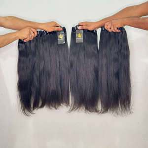 Fournisseurs de cheveux bruts du Cambodge, lots de mèches de cheveux alignées en gros, mèches de cheveux humains bruts du Temple Indien - Product Image 1