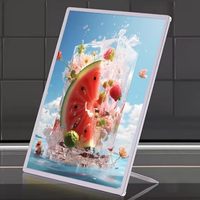 Boîte lumineuse LED A1 A2 A3 A4, cadre lumineux à clipser LED, cadre d'affichage en verre trempé pour menu de restaurant, panneau publicitaire LED, boîte lumineuse