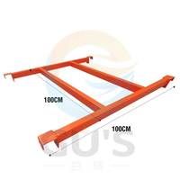 Rayonnage à palettes résistant à la corrosion personnalisé Barre de support orange