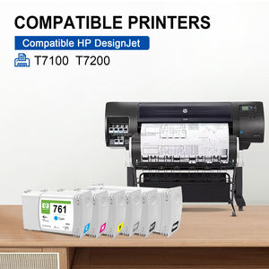 Cartouche compatible AOMYA grand format pour imprimantes <span class=keywords><strong>HP</strong></span> 761 T7100/<span class=keywords><strong>T7200</strong></span> avec encre pigmentée/colorante et puce (775/400ML) - Product Image 2