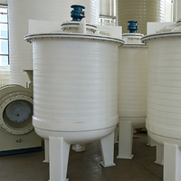 Agitateur industriel en polypropylène de haute qualité, résistant aux produits chimiques, réservoir de mélange PP de 1000 L pour liquides acides et alcalins