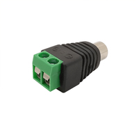 Adaptateur de câble audio-vidéo sans soudure RCA mâle/femelle vers borne à vis AV pour caméra CCTV