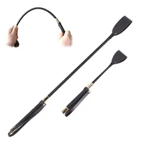 Spanking PU Bondage Whip With Sword Handle Lash Fetish Flogger Horse Adult BDSM Slave Sex Toys For Couples Women 60cm/30cm