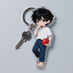 Llavero de Acrílico Transparente Personalizable con Personaje de Anime y Logotipo Personalizado, Acabado Pulido para Exhibición Promocional - Product Image 2