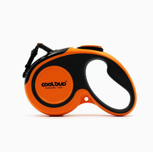 cool buo Retractable <b>Dog</b> <b>Leash</b> Heavy-Duty <b>Leash</b> Anti-Slip Rubberized Handle One-Handed Brake Strong Nylon Webbing Tangle-Free - Product Image 1