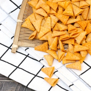 Gạo chiên lớp vỏ đồ ăn nhẹ lúa mì thực phẩm ăn nhẹ tam giác Ngô chip dây chuyền sản xuất bugles Chip Máy làm - Product Image 6