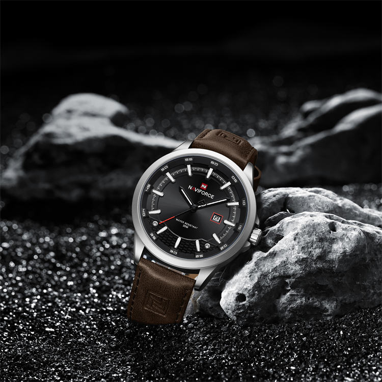 Naviforce Nf9248l Mechanical Men's Quartz Watch With Leather Strap