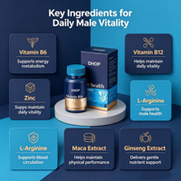 Gummies Énergie Naturelle Premium Véganes pour Hommes Adultes : Vitalité, Soutien Immunitaire et Énergie, à Base de Pectine, Extrait de Ginseng et Maca