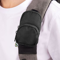 Pochette de voyage portable en nylon personnalisée pour écouteurs, porte-monnaie, porte-cartes, porte-clés, mini sac pour écouteurs