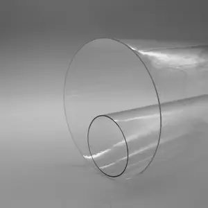 Tubo de plástico para PC, peça de plástico transparente, tubo de policarbonato, plástico puro, cilindro transparente personalizado, impressão de tela aceita