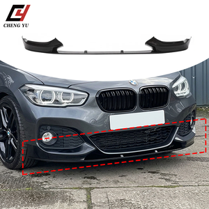 Spoiler Anteriore Stile M-Performance per <span class=keywords><strong>BMW</strong></span> Serie 1 <span class=keywords><strong>F20</strong></span> LCI 2015-2019 M-Sport, Nero Lucido Effetto Carbonio, Accessori Carrozzeria in ABS - Product Image 5