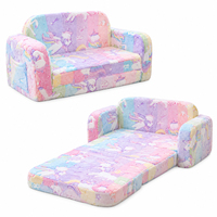 Canapé-lit modulaire convertible en mousse personnalisé pour enfants, fauteuil pour filles et garçons, canapé confortable pour tout-petits pour jouer, lire et faire la sieste