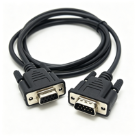 Cable Serial RS232 DB9 de 9 Pines, Macho a Hembra, con Arnés de Cableado para Equipos de Comunicación Industrial