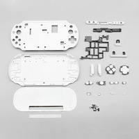 1 ensemble de coques en plastique pour psvita, ps vita psv 2000, coque avant et arrière avec bouton