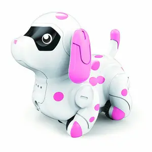 Educational Intelligent Battery Operated Electric Line Induced Dog Color Changes Sound Lighting Pet Toys