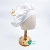 Bonnet de nuit en soie de mûrier 16 mm à couche unique, large bord réglable, élastique, unisexe, grande taille, pour soins capillaires quotidiens en extérieur