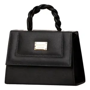 Sac à bandoulière vintage pour femme Nicole Black avec une seule chaîne, imperméable, protégé par RFID, en cuir PU et polyester, toutes saisons, taille S - Product Image 1