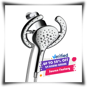 2025 Hot Selling Product High Pressure <strong>Hand</strong> <strong>Held</strong> <strong>Shower</strong> <strong>Head</strong> &amp; <strong>Rain</strong> <strong>Shower</strong> <strong>Head</strong> 2-IN-1 <strong>Shower</strong> <strong>Head</strong> Sert - Product Image 1