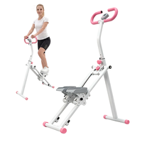 Appareil de cardio-training pliable pour la maison : Stepper d'escalade vertical avec 3 niveaux de résistance réglables et écran LCD