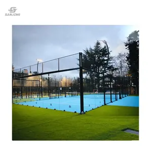 Padel tribunal panorâmico preço de fábrica ao ar livre pedal corte de remo conjunto completo fabricantes