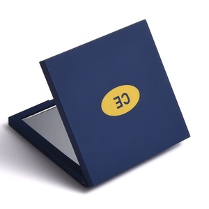 Hot Selling Square Blue Travel Pocket Foldable Cosmetic Makeup <b>Mirror</b> - Product Image 4