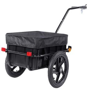 Cargo <b>Bike</b> <b>Trailer</b> 16 Inch Steel Wheels Hard Frame Storage Box Double Layer Bicycle Cargo Carrier - Product Image 1