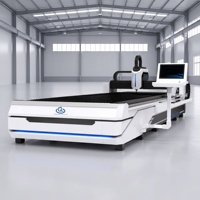 Machine de découpe laser à fibre monoposte haute efficacité modèle Star pour la fabrication de tôles en acier inoxydable AI/LAS/DWG