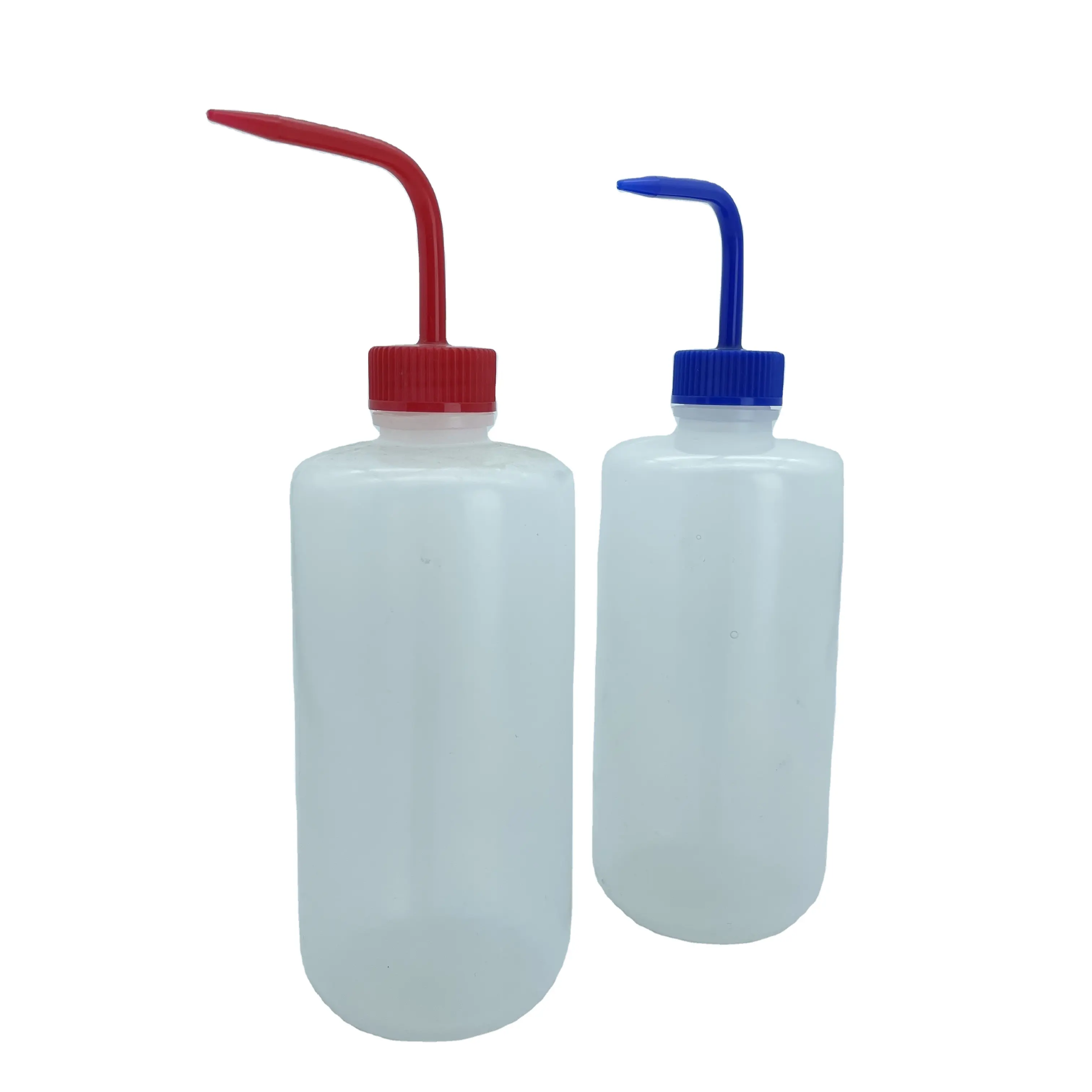 Laboratorio di Compressione tipo di bottiglia Di lavaggio di Plastica con tubo di trazione e stem cap