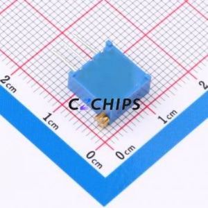 Resistencia Ajustable/Potenciómetro 3296X-502, Componente de Orificio Pasante (THT)-3P, 9.5x4.8mm, Resistencia de 5kOhm, 10%, 500mW, 250ppm ℃ - Product Image 2