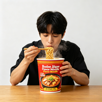 Mie Instan Rasa Budae Jjigae Pedas Rasa Stew Angkatan Darat Korea Grosir Kemasan Kotak/Cup