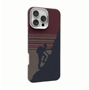 Funda de teléfono con textura de fibra de carbono, funda magnética para iPhone 14 15 16 17 Pro Max, funda protectora resistente a caídas - Product Image 5