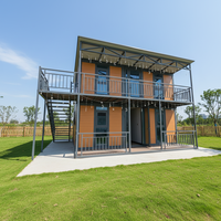Maison conteneur préfabriquée extensible, respirante et pliable avec 2 chambres et 1 salle de bain pour usage hôtelier – Solution complète pour projets