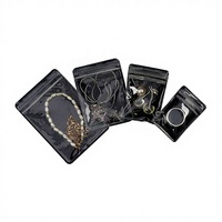 Nouvelle pochette zippée en PVC transparent pas chère avec logo, fermeture éclair épaisse transparente pour boucles d'oreilles et bijoux, pochette pour pierres précieuses
