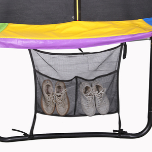 Trampolín Zoshine Luminoso para Exteriores con Tira de Luces LED RGB, Aro de Baloncesto y Tobogán de 6-16 pies - Product Image 2